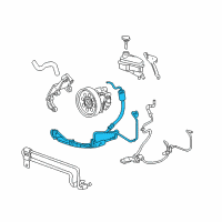 OEM Cadillac Pressure Hose Diagram - 19181250