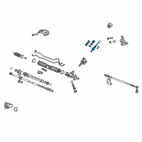 OEM Acura RSX Valve Sub-Assembly, Steering Diagram - 53641-S6M-A03