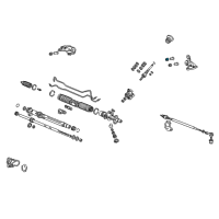 OEM 2004 Acura RSX Bush, Steering Gear Box Mounting Diagram - 53685-SL0-A00