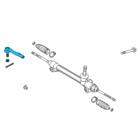 OEM 2012 Toyota Camry Outer Tie Rod Diagram - 45460-09230