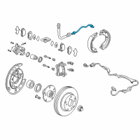 OEM Honda Pipe E, L. Brake Diagram - 46361-S3V-A00