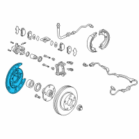 OEM Honda Plate, Passenger Side Back Diagram - 43110-S3V-A01