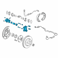 OEM 2004 Honda Pilot Caliper Sub-Assembly, Right Rear (Reman) Diagram - 43018-S3V-A00RM