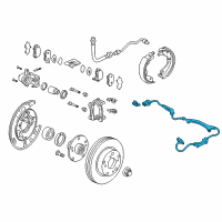 OEM 2005 Honda Pilot Sensor Assembly, Right Rear Diagram - 57470-S3V-A52