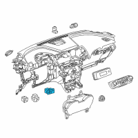 OEM 2018 Chevrolet Impala Trunk Lid Switch Diagram - 84538036