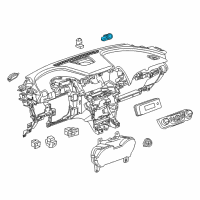 OEM Chevrolet Hazard Switch Diagram - 22907472