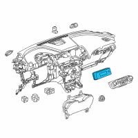 OEM 2014 Chevrolet Impala Heater Control Diagram - 13591314