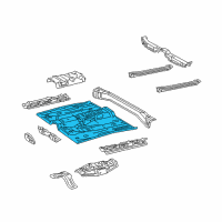 OEM Lexus ES300 Pan, Front Floor Diagram - 58111-33030