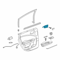 OEM 2013 Chrysler 300 Handle-Inside Release Diagram - 1TF54DX9AE