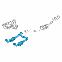 OEM 2006 Chevrolet Tahoe Converter & Pipe Diagram - 19208464