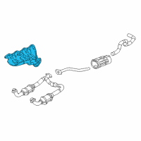 OEM 2000 GMC Yukon XL 1500 Manifold Diagram - 12605246