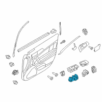 OEM 2011 Lincoln MKZ Window Switch Diagram - BH6Z-14529-AA