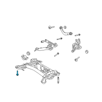 OEM Toyota Matrix Suspension Crossmember Bolt Diagram - 90119-A0242