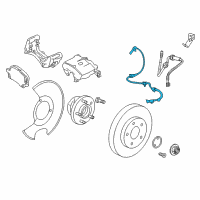 OEM 2016 Cadillac XTS Front Speed Sensor Diagram - 23483146