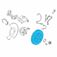 OEM 2017 Buick Cascada Rotor Diagram - 13512340