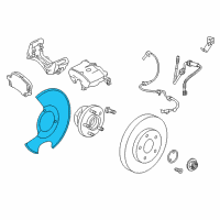 OEM 2016 Buick Cascada Splash Shield Diagram - 13394837