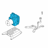 OEM 2013 BMW 750i ABS Control Module Diagram - 34526853409