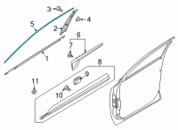 OEM 2021 Kia Sorento MOULDING Assembly-FRT Dr Diagram - 82850R5010