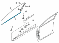 OEM 2021 Kia Sorento W/STRIP Assembly-Fr Dr B Diagram - 82210R5011