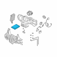 OEM 2021 Lincoln Navigator Heater Core Diagram - JL1Z-18476-AA