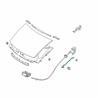 OEM 2000 Nissan Quest Rod-Hood Support Diagram - 65771-7B000