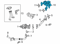 OEM 2022 Ford Maverick EGR Cooler Diagram - K2GZ-9F464-B