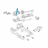 OEM 2000 Ford Ranger Engine Mount Torque Strut Diagram - F87Z6F085AA