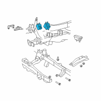 OEM 2000 Ford Ranger Front Mount Diagram - XL5Z-6038-BA