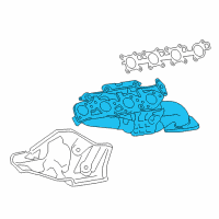 OEM 2016 Toyota Tundra Exhaust Manifold Diagram - 17104-38011