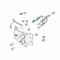 OEM Cadillac Stop Lamp Bulb Diagram - 93190467