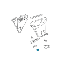 OEM 2006 GMC Envoy Switch Asm-Rear Side Door Window *Gray Diagram - 15937172