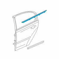 OEM 2005 Chevrolet Cobalt Belt Weatherstrip Diagram - 15927824