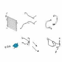 OEM Mercury Mountaineer Compressor Diagram - AL2Z-19703-A