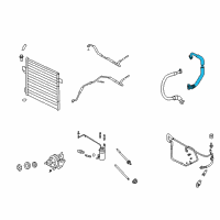 OEM 2010 Ford Explorer Suction Line Diagram - 8L2Z-19867-D