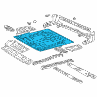 OEM Toyota 4Runner Rear Floor Pan Diagram - 58311-35040