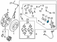 OEM 2019 Kia Optima Boot-Piston Diagram - 582331H000