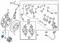 OEM Kia Seltos Rear Bearing Sensor Diagram - 58980Q5000