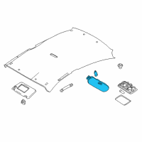 OEM 2016 Nissan Versa Lamp Assembly Map Diagram - 26430-2FJ2A