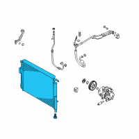 OEM 2020 Kia Sorento Condenser Assembly-Cooler Diagram - 97606C5600