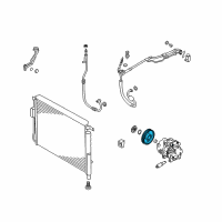 OEM Kia Telluride Pulley Assembly-Air Conditioner Compressor Diagram - 97643C6900