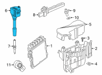 OEM 2020 Toyota GR Supra Ignition Coil Diagram - 90118-WA474