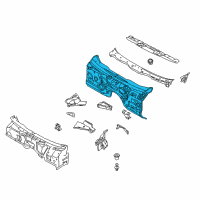 OEM 1998 BMW 528i Splash Wall Diagram - 41-13-8-196-484