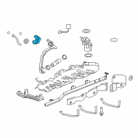 OEM 2011 GMC Acadia Housing-Fuel Tank Filler Pipe Diagram - 25823044