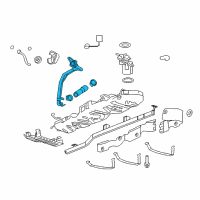 OEM 2016 GMC Acadia Filler Pipe Diagram - 23164963