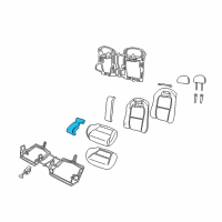 OEM 2004 Pontiac GTO Cover, Rear Seat Cushion Center Diagram - 92147441