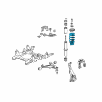 OEM 2008 Cadillac STS Front Spring Diagram - 25810845