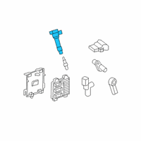OEM 2022 Cadillac XT5 Ignition Coil Diagram - 12707304