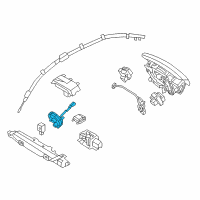 OEM 2015 Hyundai Equus Clock Spring Contact Assembly Diagram - 93490-3N320