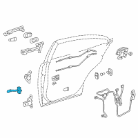 OEM 2018 Lexus ES350 Check Assy, Rear Door Diagram - 68630-06140