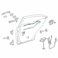 OEM 2015 Lexus ES300h Cable Assembly, Rear Door Diagram - 69770-06170